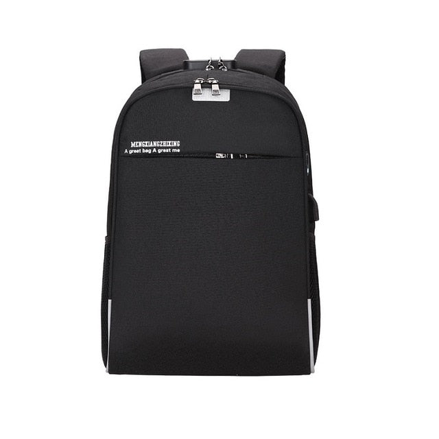 Anti-theft password lock backpack bag