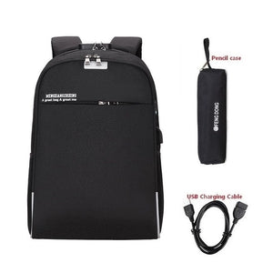 Anti-theft password lock backpack bag