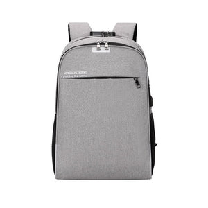Anti-theft password lock backpack bag
