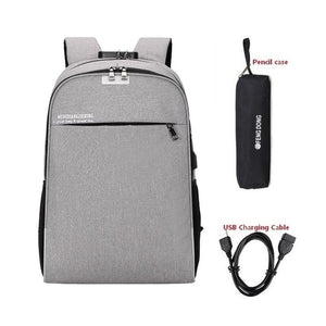 Anti-theft password lock backpack bag