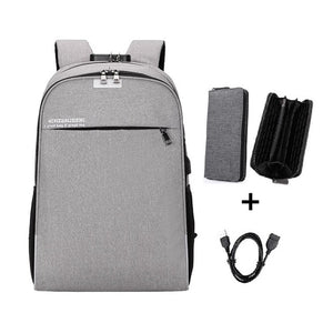 Anti-theft password lock backpack bag