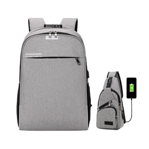 Anti-theft password lock backpack bag
