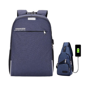 Anti-theft password lock backpack bag
