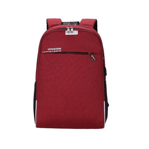 Anti-theft password lock backpack bag