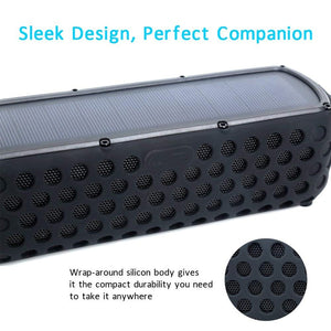 Waterproof Solar Bluetooth Speaker with LED light
