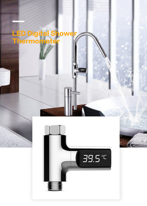 LED Display Home Water Shower Thermometer