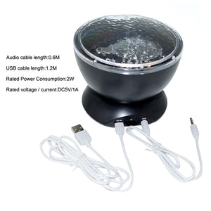 Ocean Wave Starry Sky Night Light Projector
