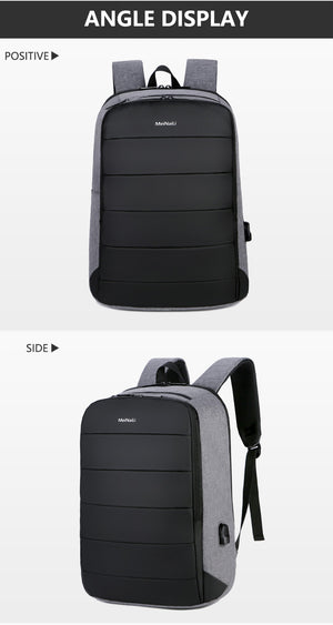 Business Mens USB Charing Laptop Backpacks