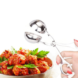 Steel pellet mash potato meatball clip