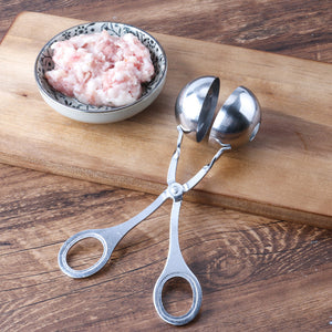 Steel pellet mash potato meatball clip