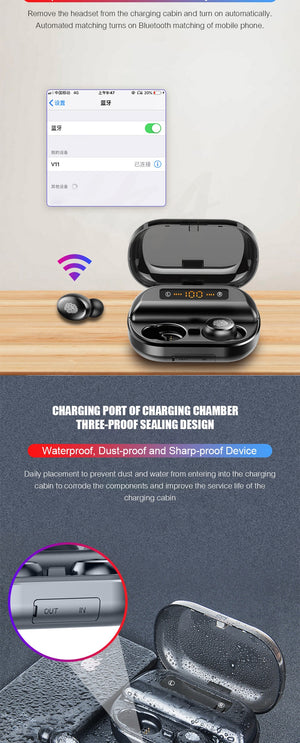 Bluetooth Stereo Earphone Wireless Earphones