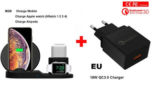 3 In 1 Fast Wireless Charger Dock