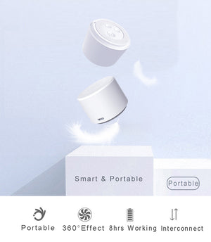 Round Portable Mini Wireless Bluetooth Speaker