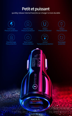 Car USB Charger Quick Charge