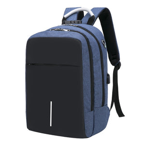 Anti Theft Laptop USB Smart Man Backpack