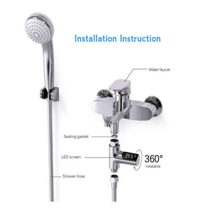 LED Display Home Water Shower Thermometer